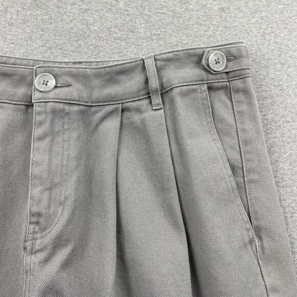 TOPSHOP Jeans Womens 10 Gray Relaxed Loose High Rise Pleated Minimalist Grunge - Picture 11 of 14